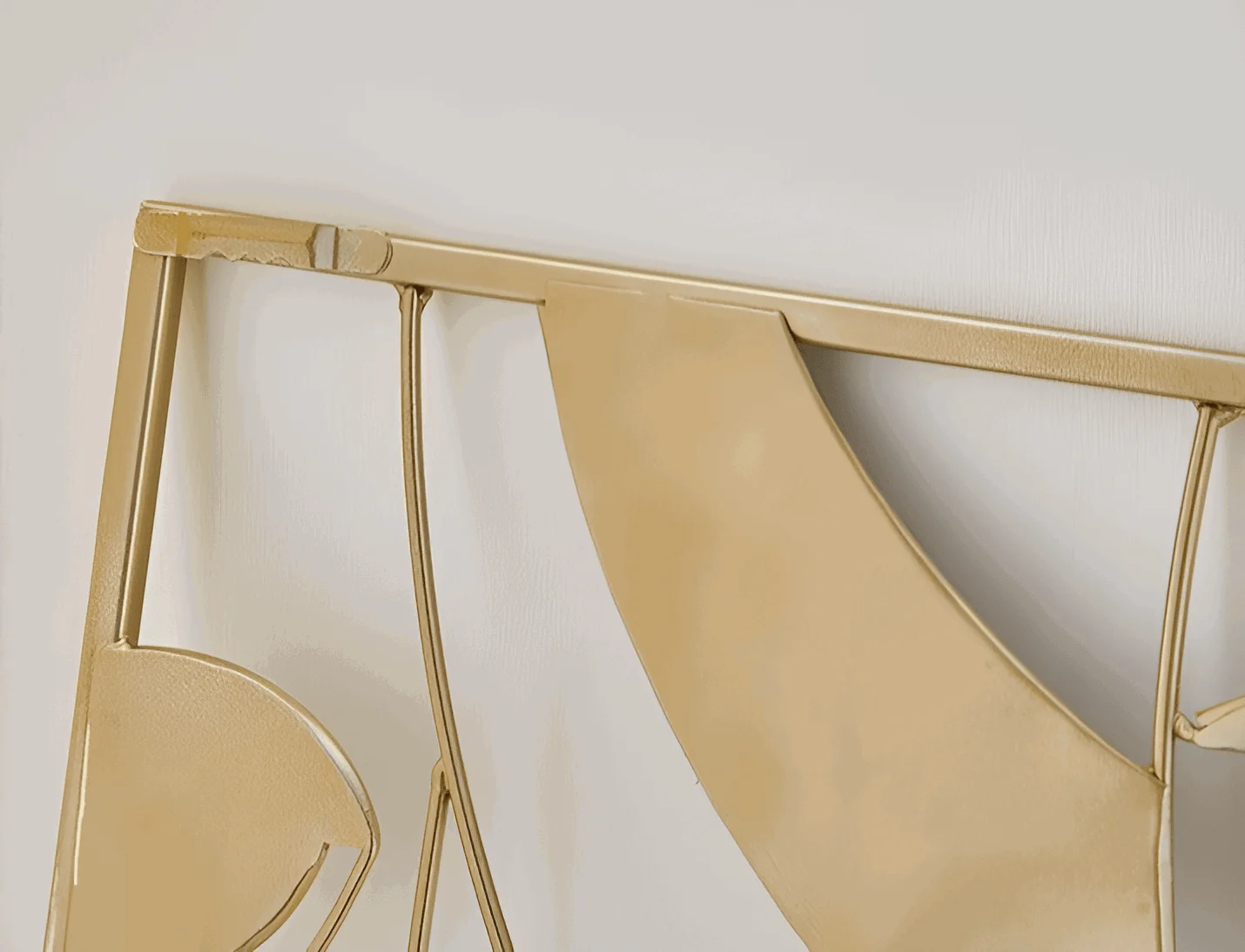 Beauty Trio - 3-piece abstract face metal silhouette set for wall decoration -  - #tag1#