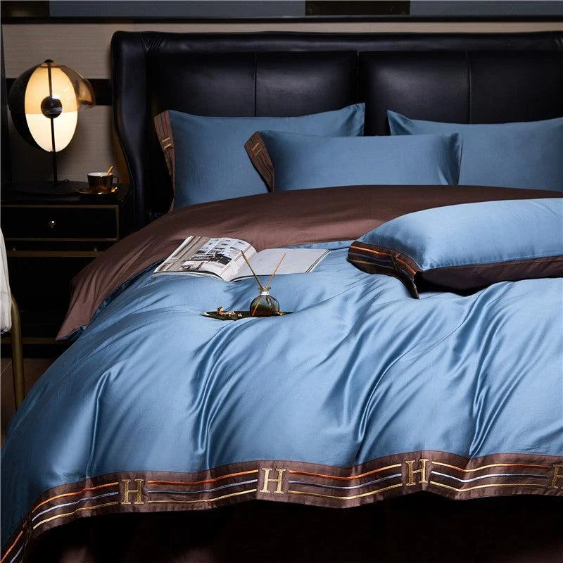Bedding set - LuxeNest - Satin Cotton - Embroidered -  - #tag1#