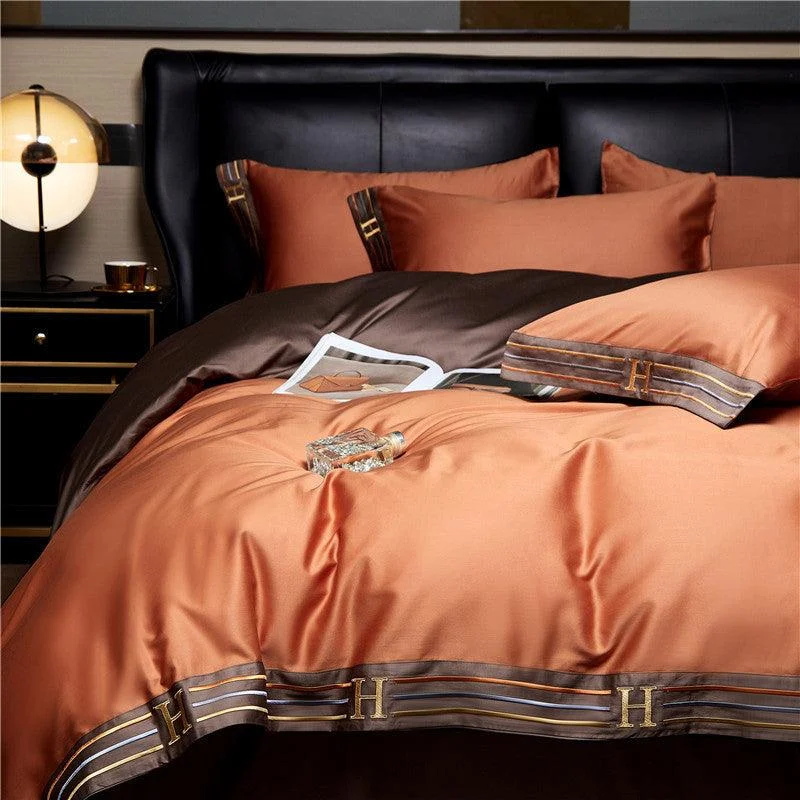 Bedding set - LuxeNest - Satin Cotton - Embroidered -  - #tag1#