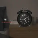 Bedroom_Alarm_Clock_-_Analog_-_Wireless_alarm_clock_-_Black_-_Metal_-_Traditional_-_-_tag1_-4152470 Bedroom Alarm Clock Analog Wireless alarm clock Black Metal Traditional tag1