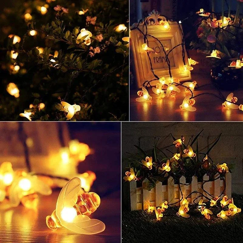 BeeGlow - solar fairy lights for outside -