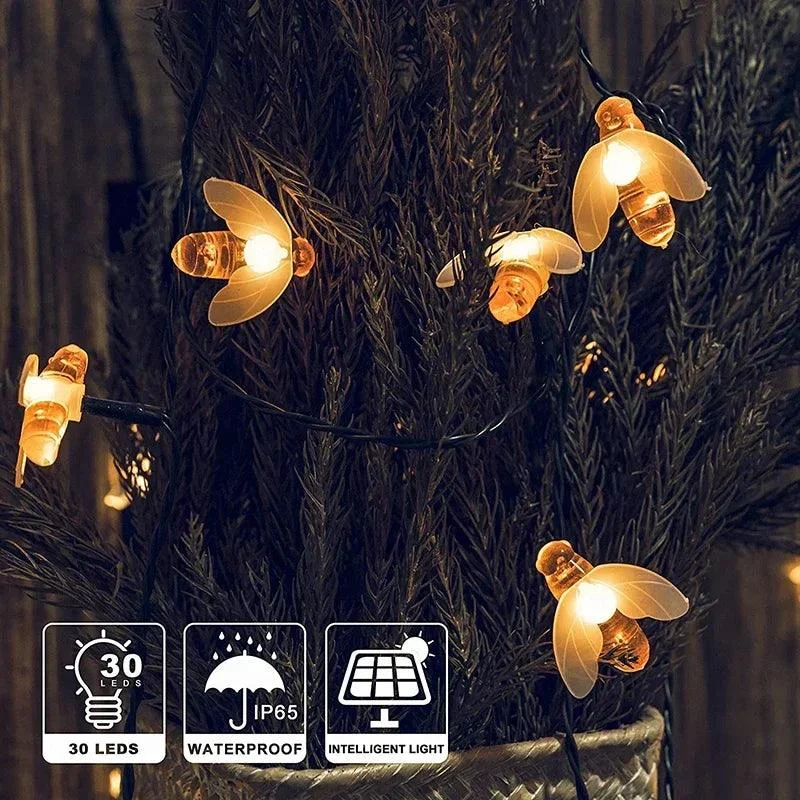 BeeGlow - solar fairy lights for outside -