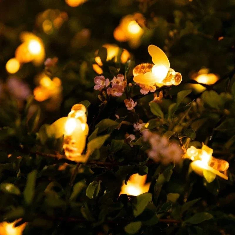 BeeGlow - solar fairy lights for outside -