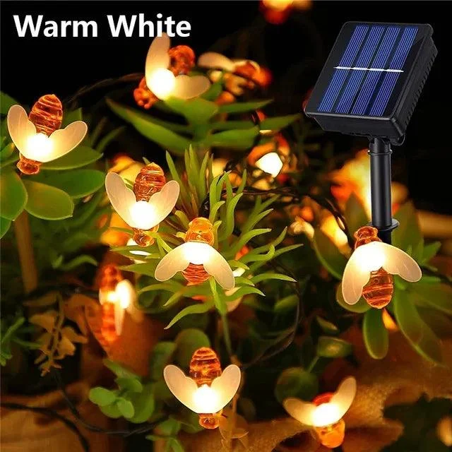 BeeGlow - solar fairy lights for outside -