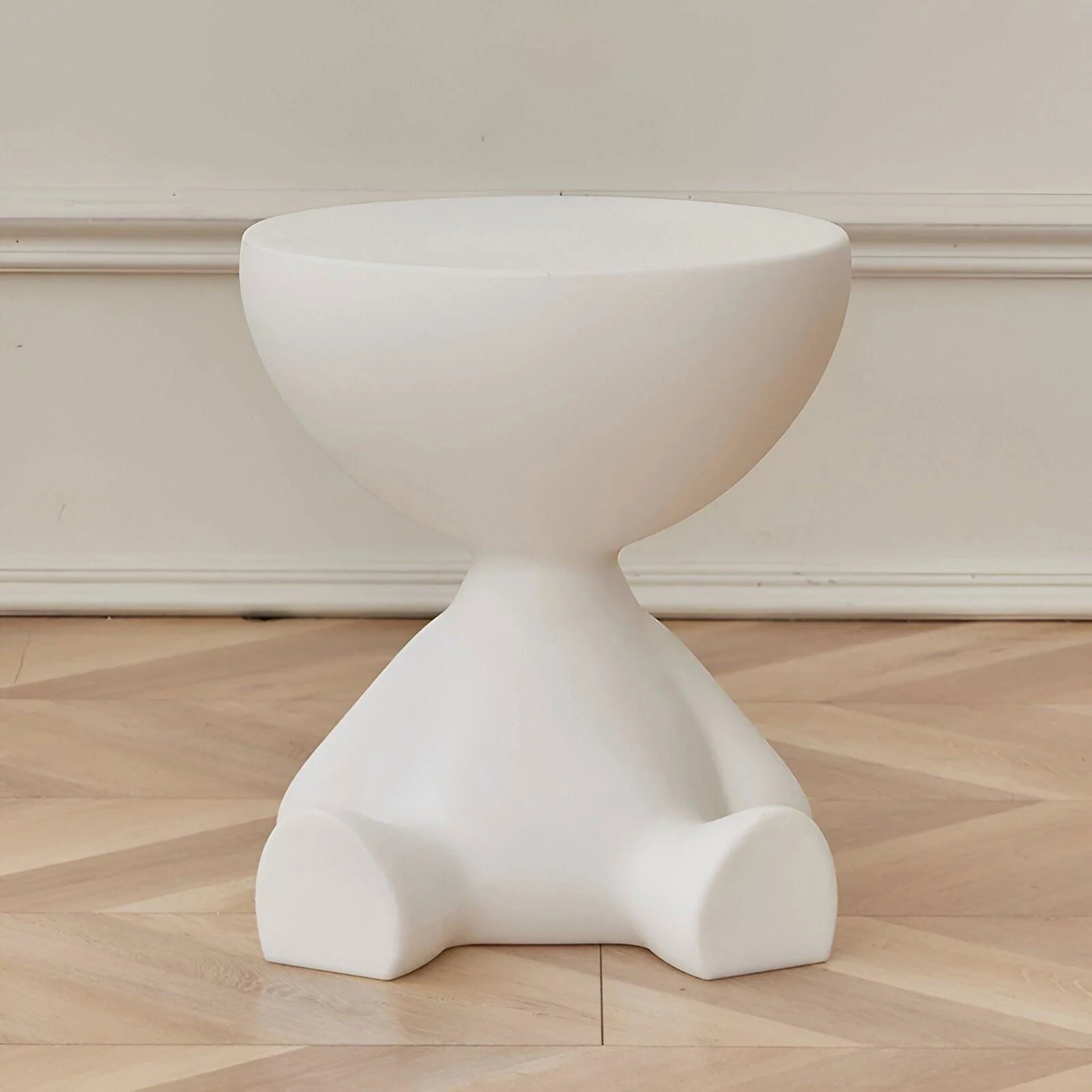 Beef Cream Side Table - Black Round Coffee Table - Cute Plastic Side Table -  - #tag1#