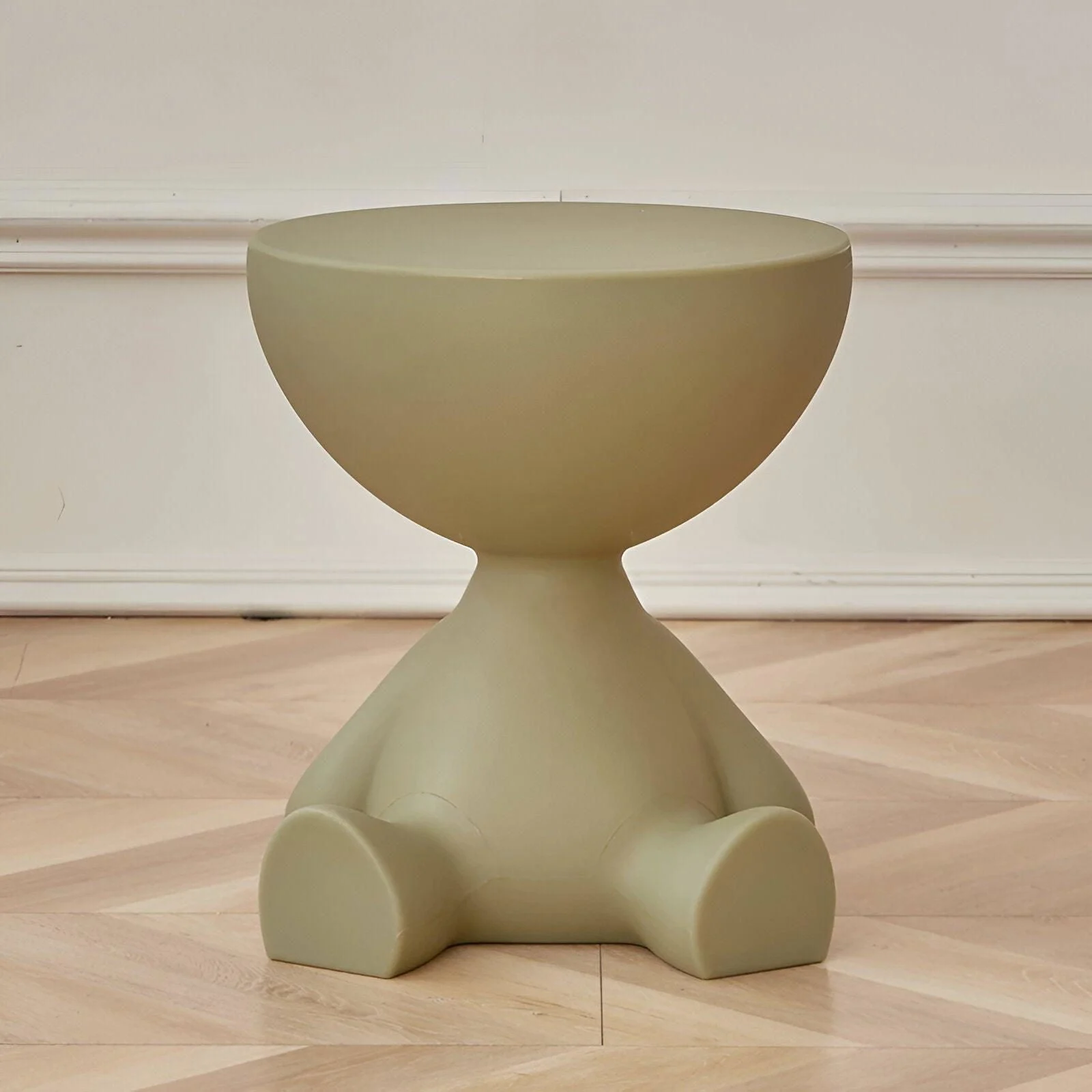 Beef Cream Side Table - Black Round Coffee Table - Cute Plastic Side Table -  - #tag1#
