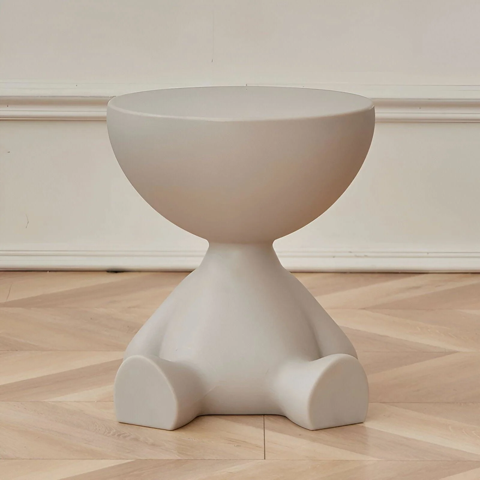 Beef Cream Side Table - Black Round Coffee Table - Cute Plastic Side Table -  - #tag1#