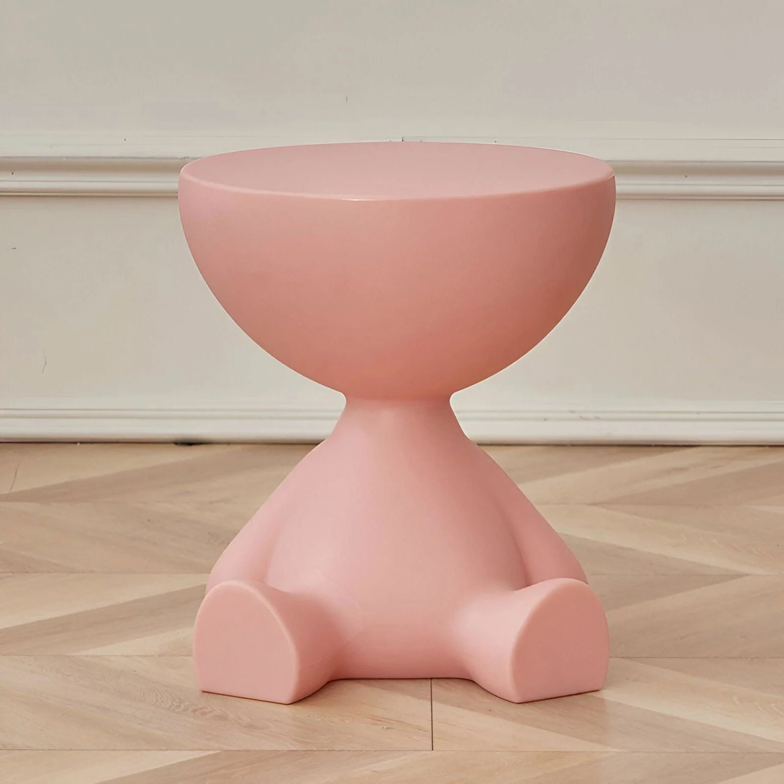 Beef Cream Side Table - Black Round Coffee Table - Cute Plastic Side Table -  - #tag1#