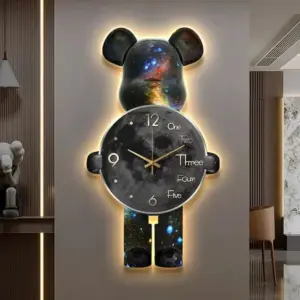 Beer light wall clock | Luxury decoration with light