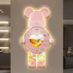 Beer light wall clock Luxury decoration with light tag1