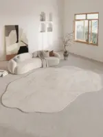 BeigeAbstractCreamStyleRug Homeko3