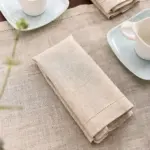 Beige Linen Napkins 12pc