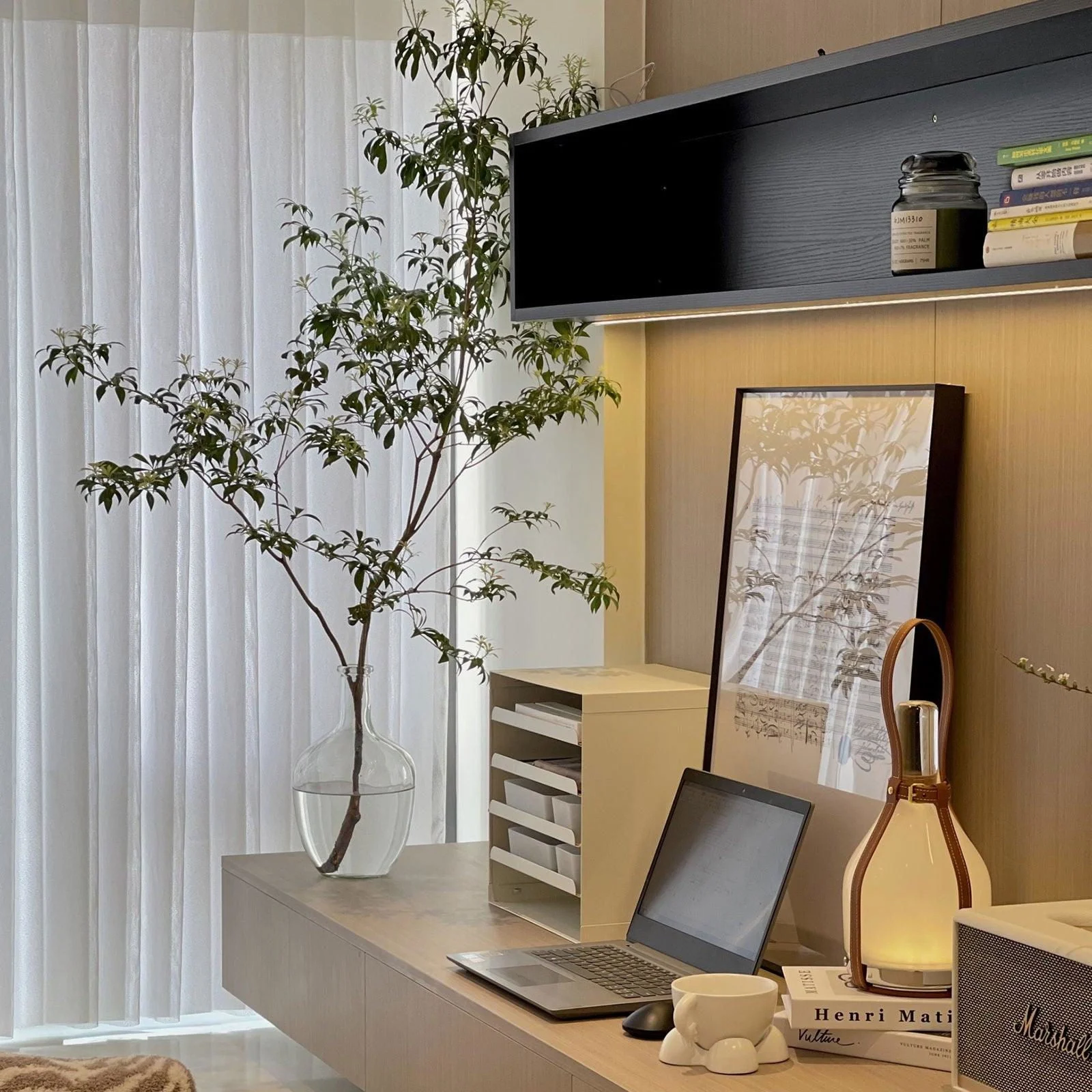 Bell Portable Leather Glass Table Lamp -  - #tag1#