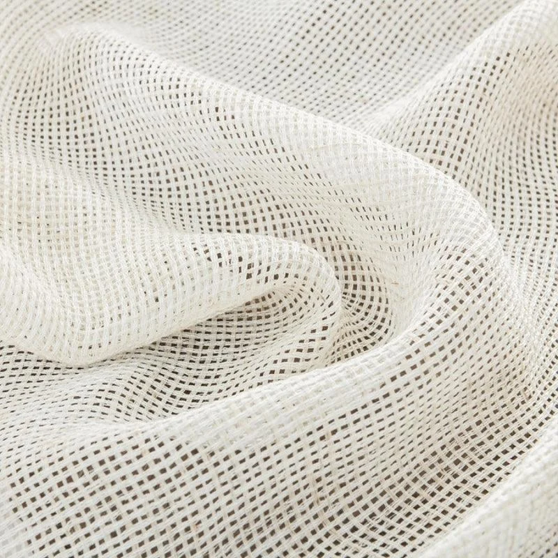 Bella Checked Weave Structure Transparent Curtains Soft Roof Tulle -  - #tag1#