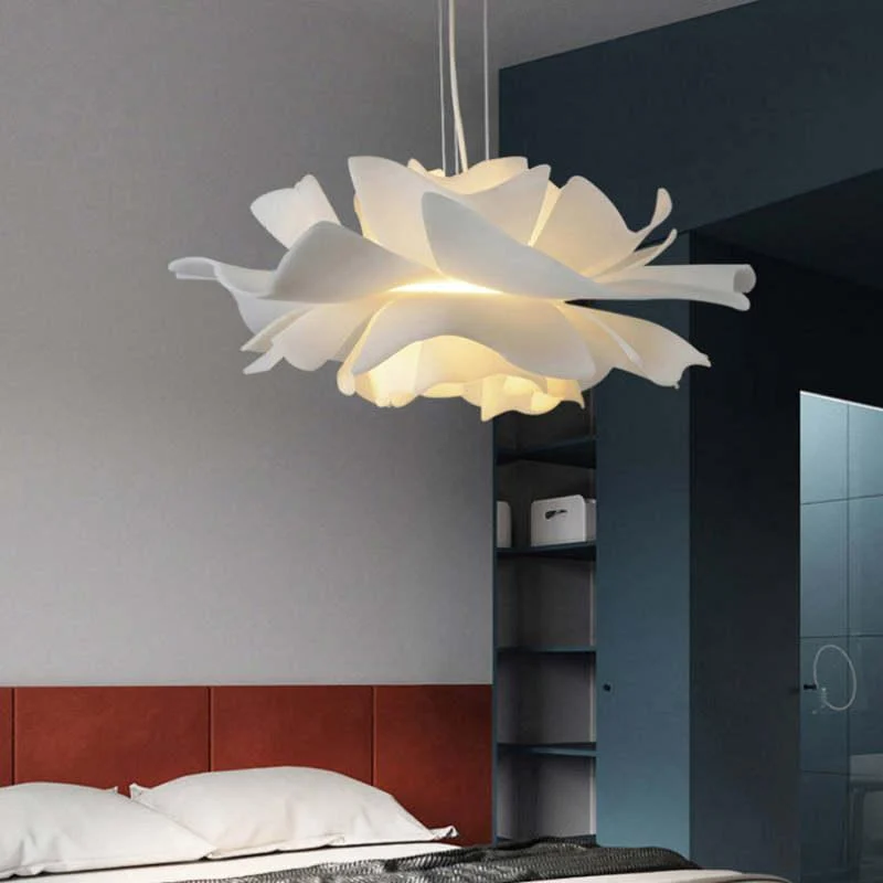 Bella Modern Design Pendant Lamp Flower White Metal Living Room Bedroom -  - #tag1#