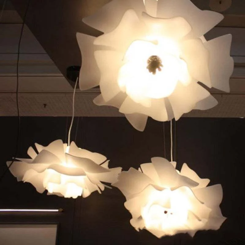 Bella Modern Design Pendant Lamp Flower White Metal Living Room Bedroom -  - #tag1#