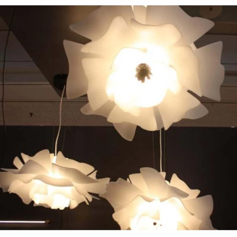 Bella Modern Design Pendant Lamp Flower White Metal Living Room Bedroom -  - #tag1#