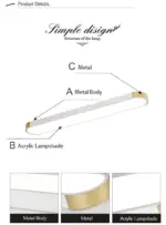 Bellarose LED Ceiling Light tag1