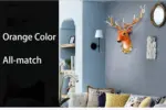 Big Deer Head Statue Home Decoration Accessories 3D Abstract Sculpture Wall Hang Decor Elk Statues Living Room Mural Art Craft tag1