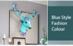 Big Deer Head Statue Home Decoration Accessories 3D Abstract Sculpture Wall Hang Decor Elk Statues Living Room Mural Art Craft tag1