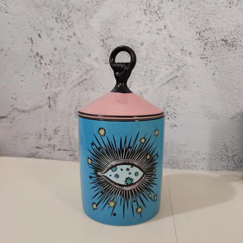 Big Eye Jar Starry Sky Jar Handmade Home Decoration Storage tag1
