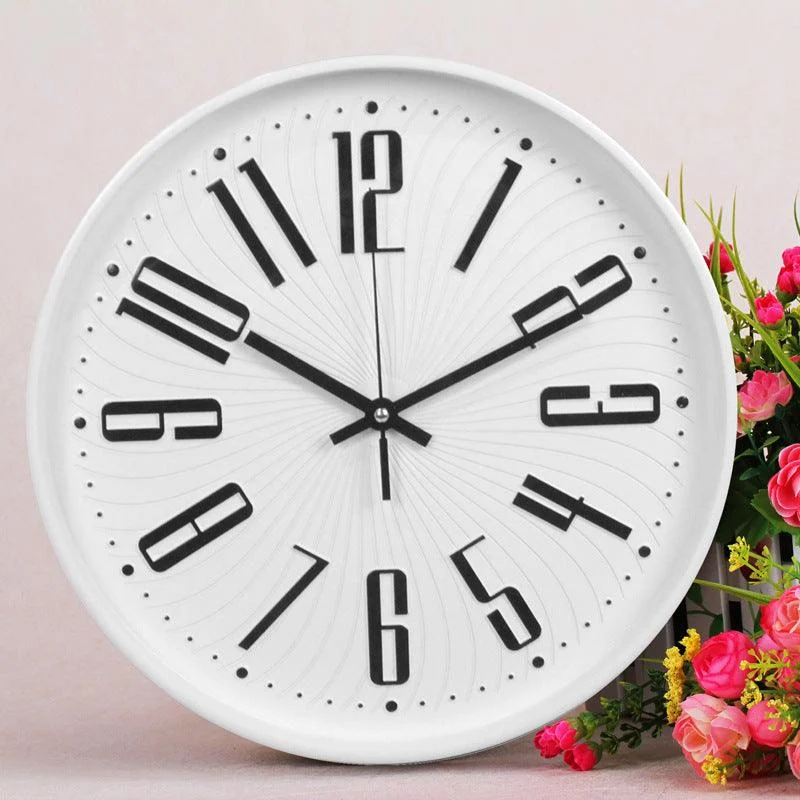Big Letters Classroom Silent Clock 12 Inches Battery Operated -
