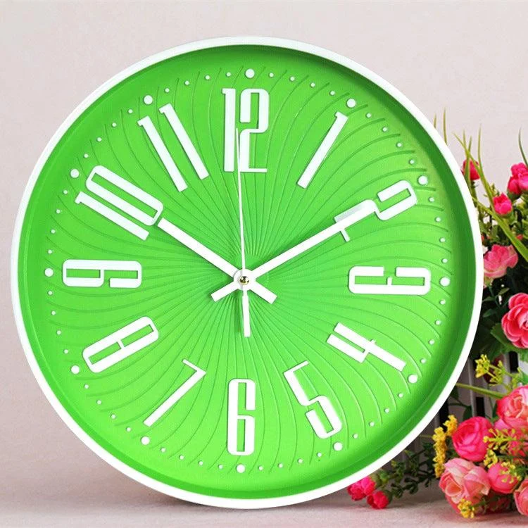 Big Letters Classroom Silent Clock 12 Inches Battery Operated -