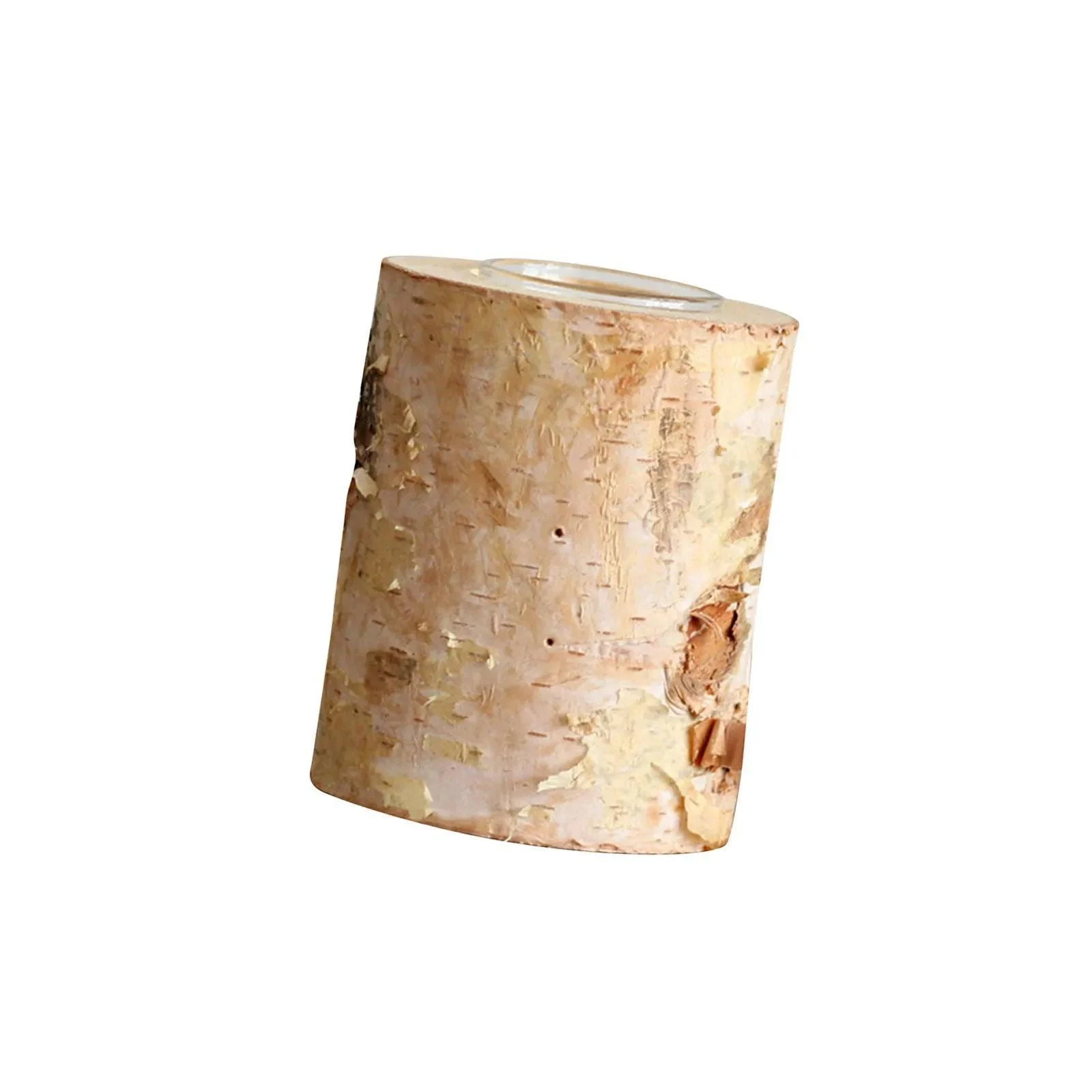 Birch Wood Candle Holder -