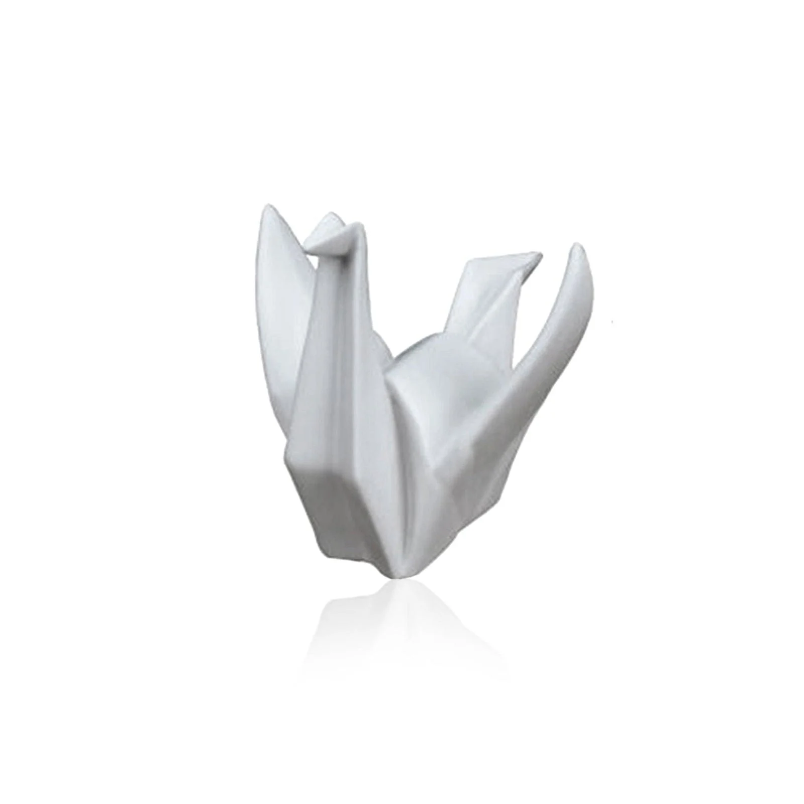 Bird Abstract Origami Ceramic Home Decor Sculpture -