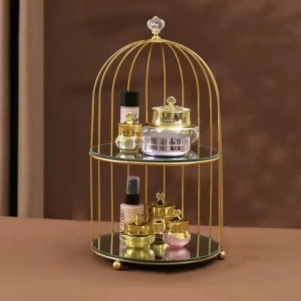 Bird Cage Make Up Organizer -