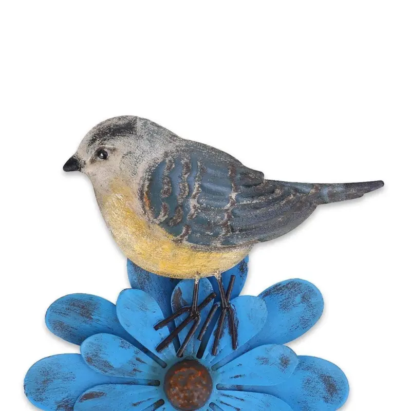 Bird Flower Garden Stake Charm for Your Garden Decor