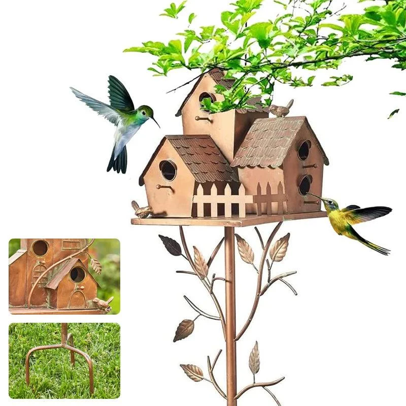Birdhouse Garden Stakes -  - #tag1#