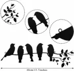 Birds Metal Wall Sticker tag1