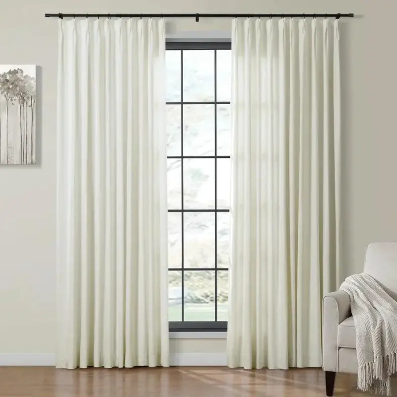 Birkin Velvet Pinch Pleat Room Darkening Drapery 4