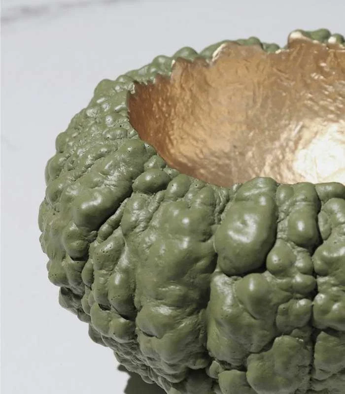 Bitter Gourd Bumpy Texture Decorative Bowl 18cm -  - #tag1#