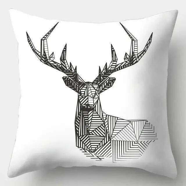 Black-And-White-Series Pillowcase - Deer -  - #tag1#