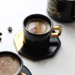 Black Marble Plating Gold Ceramic Coaster Cup Mats Pads Home Decorations Kitchen Tools Desktop Non slip 27cf7bb3 e8fc 44d5 bde9 1fcacc5debca