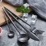 Black Silver Gold Tableware Set 304 Stainless Steel Cutlery Set Silver Knife Western Food Dinner Home 3 bd1c7121 6105 4893 b109 1e4073d10128