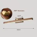 Black Walnut Mirror Lamp Solid Wood Personality Long Strip Simple Bathroom Dresser Scandinavian Mirrored Cabinet Led 211f5f7a 308a 47f8 b30e f88b561044b8
