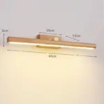Black Walnut Mirror Lamp Solid Wood Personality Long Strip Simple Bathroom Dresser Scandinavian Mirrored Cabinet Led 31e3a58d bbc0 4936 9cfc 7c92d9432a81