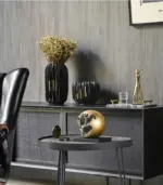 Black Abstract Vase Gold Crease Texture Abstract Resin tag1