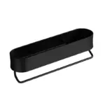 Black Bathroom Shelf Basket to store your shower items tag1