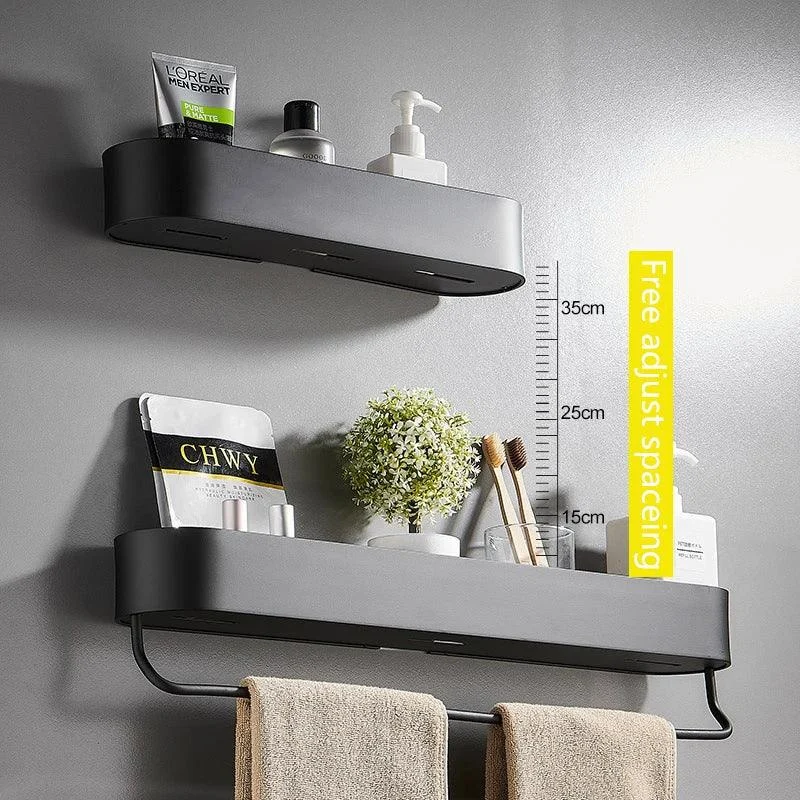 Black Bathroom Shelf | Basket to store your shower items -  - #tag1#