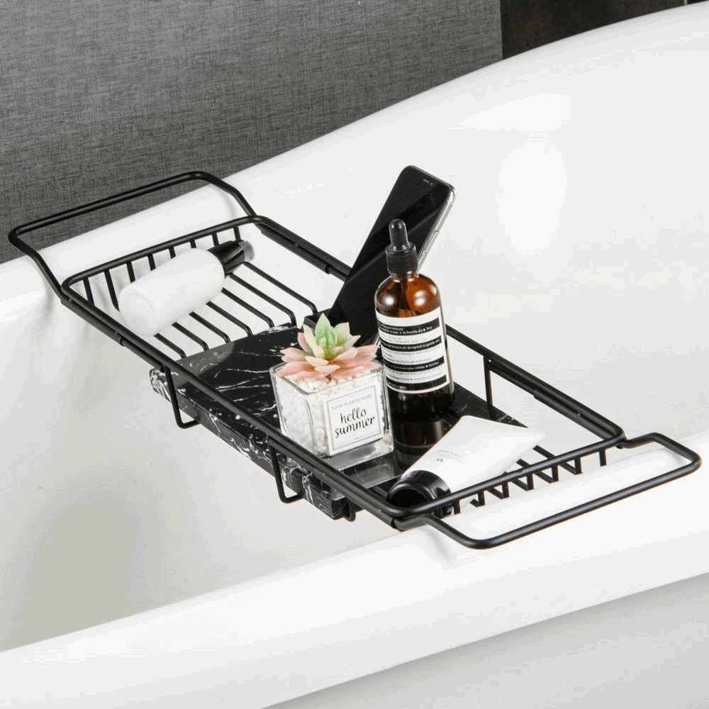 Black Brass Bathtub Tray -  - #tag1#