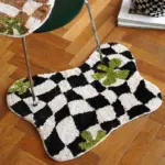 Black_Checkered_Geometric_Mat_-_-_tag1_-4151712 Black Checkered Geometric Mat tag1