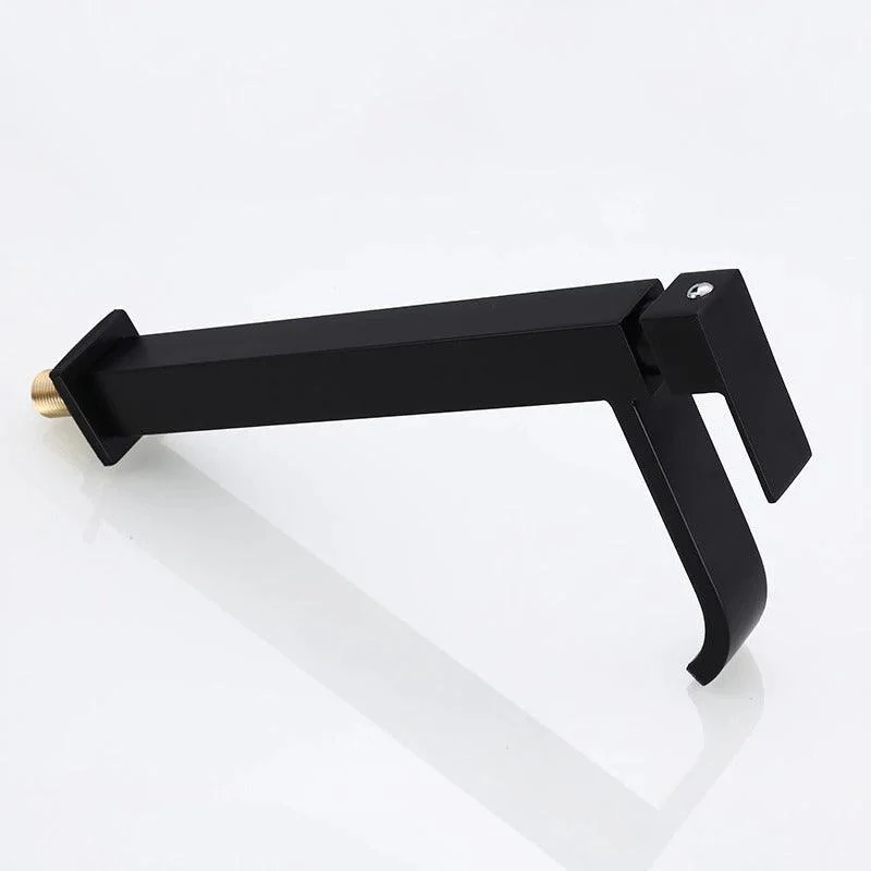Black Cold Water Single Tap for Washbasin Mounting -  - #tag1#