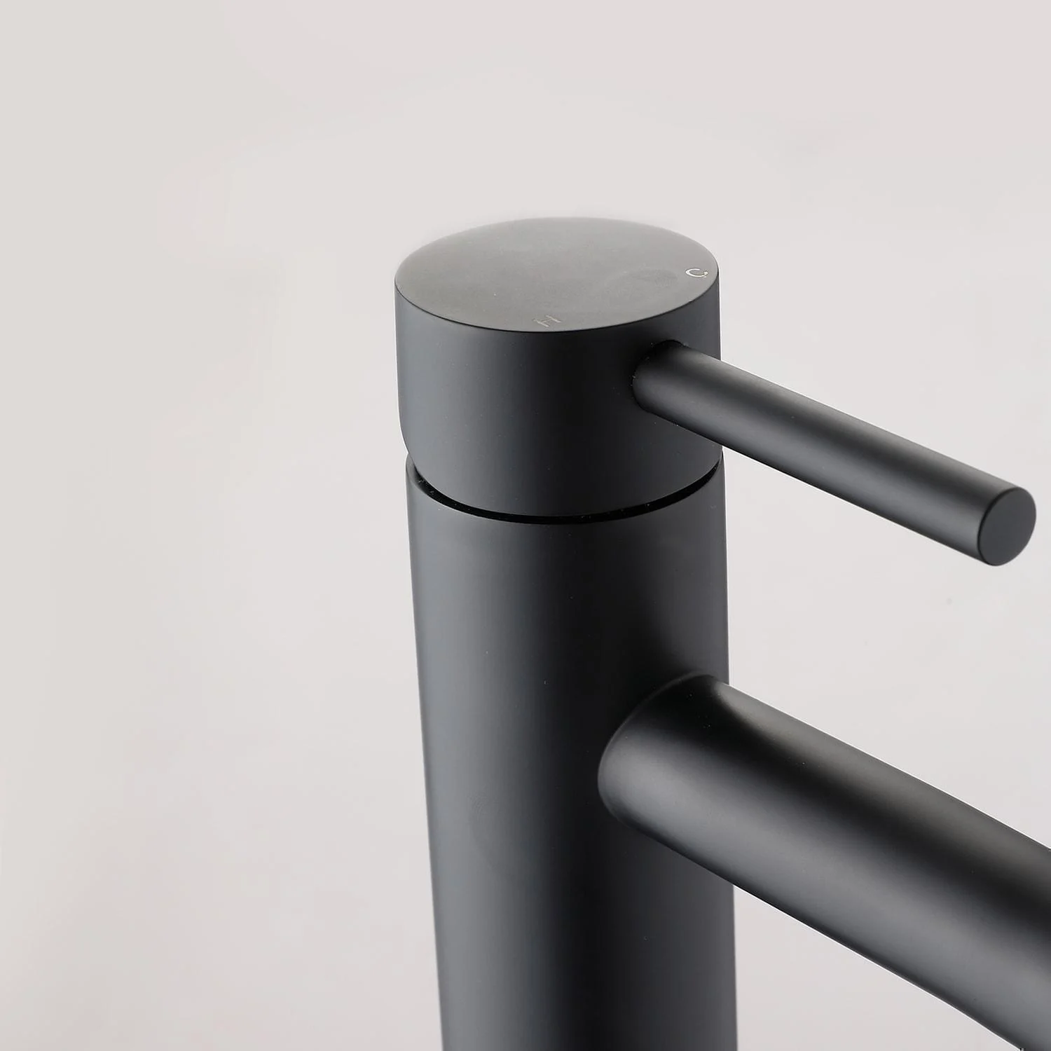 Black Cold Water Single Tap for Washbasin Mounting -  - #tag1#