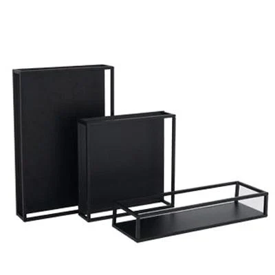 Black Decorative Storage Tray -