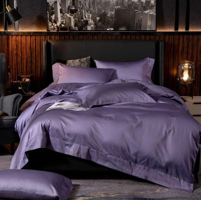Black Egyptian Cotton Duvet Set 700 Thread Count -  - #tag1#