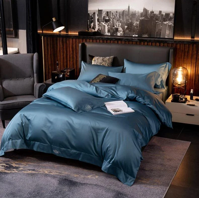 Black Egyptian Cotton Duvet Set 700 Thread Count -  - #tag1#